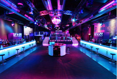 LED installation in M Club, Luxembourg